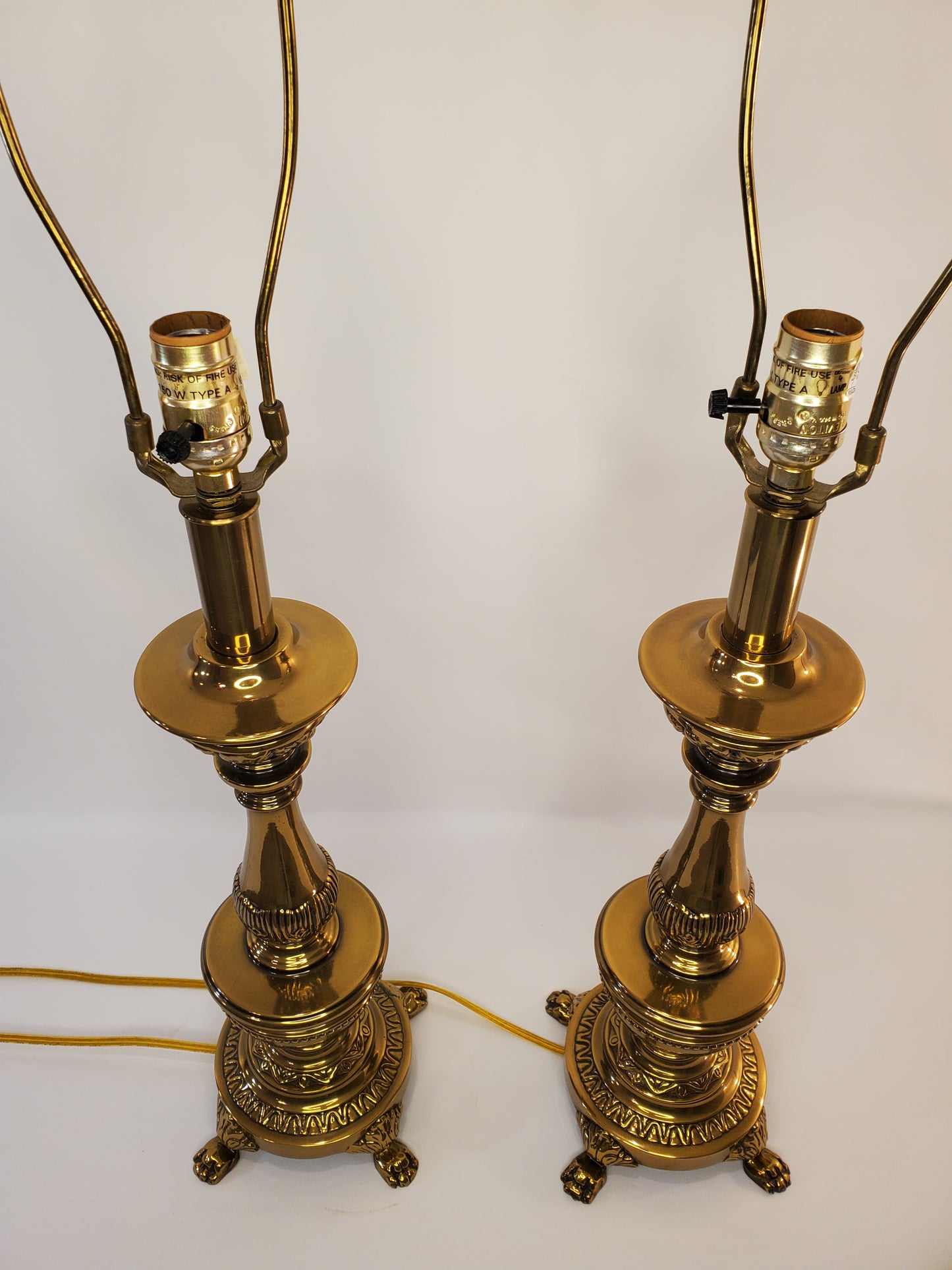 Vintage Westwood Brass Table Lamp Pair