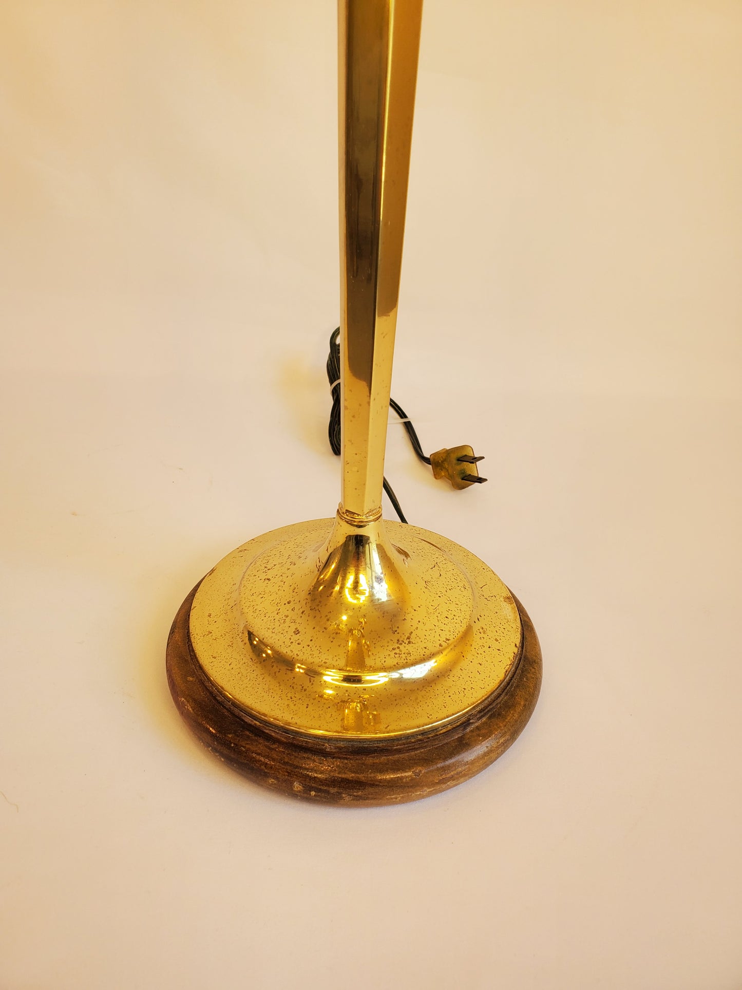 Vintage Brass Candelabra Style Table Lamp