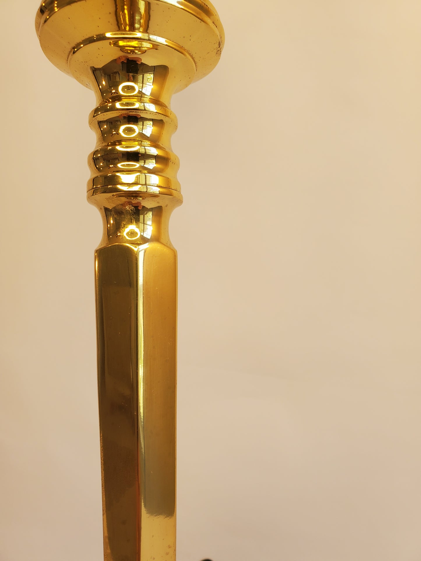 Vintage Brass Candelabra Style Table Lamp