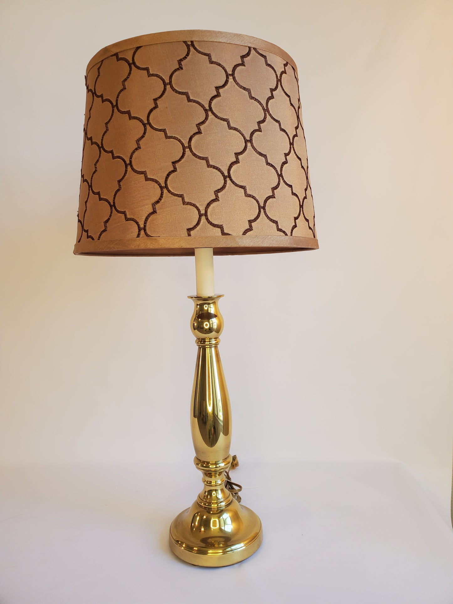 Vintage Stiffel Brass Buffet Lamp