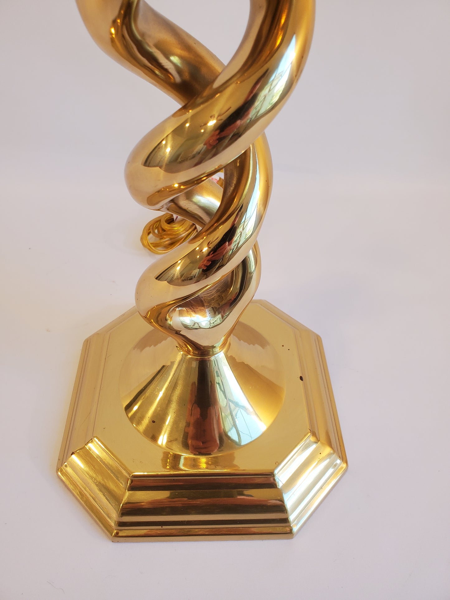 Vintage Brass Barley Twist Lamp