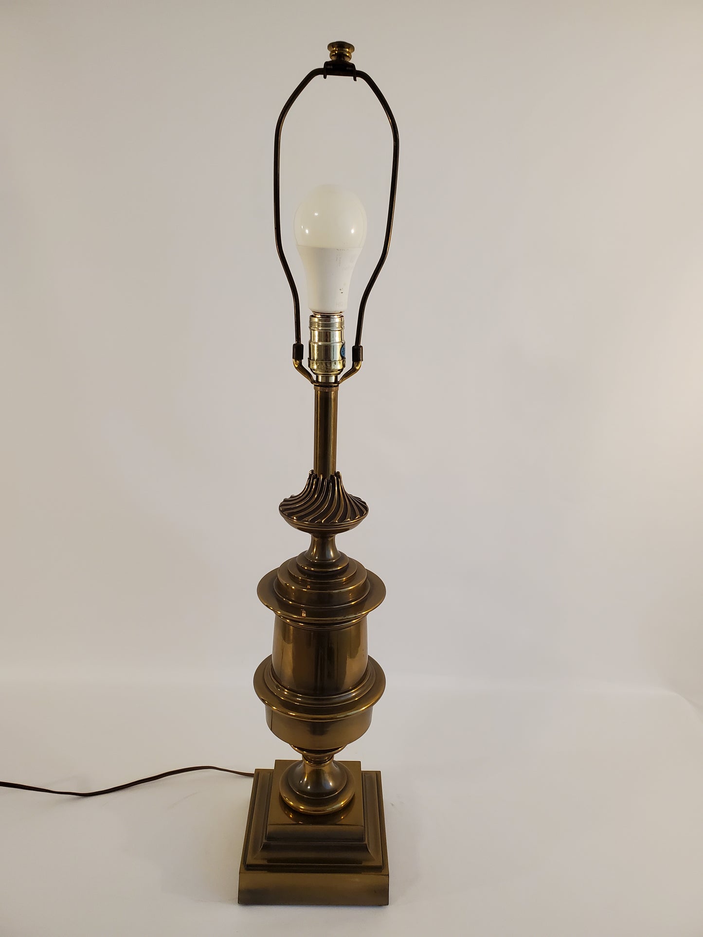 Vintage Stiffel Brass Tall Trophy Style Table Lamp
