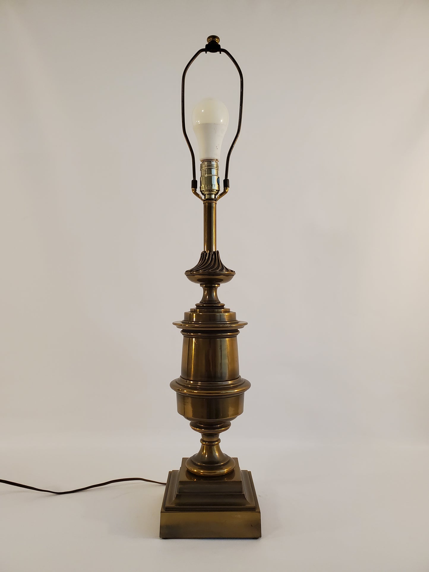 Vintage Stiffel Brass Tall Trophy Style Table Lamp
