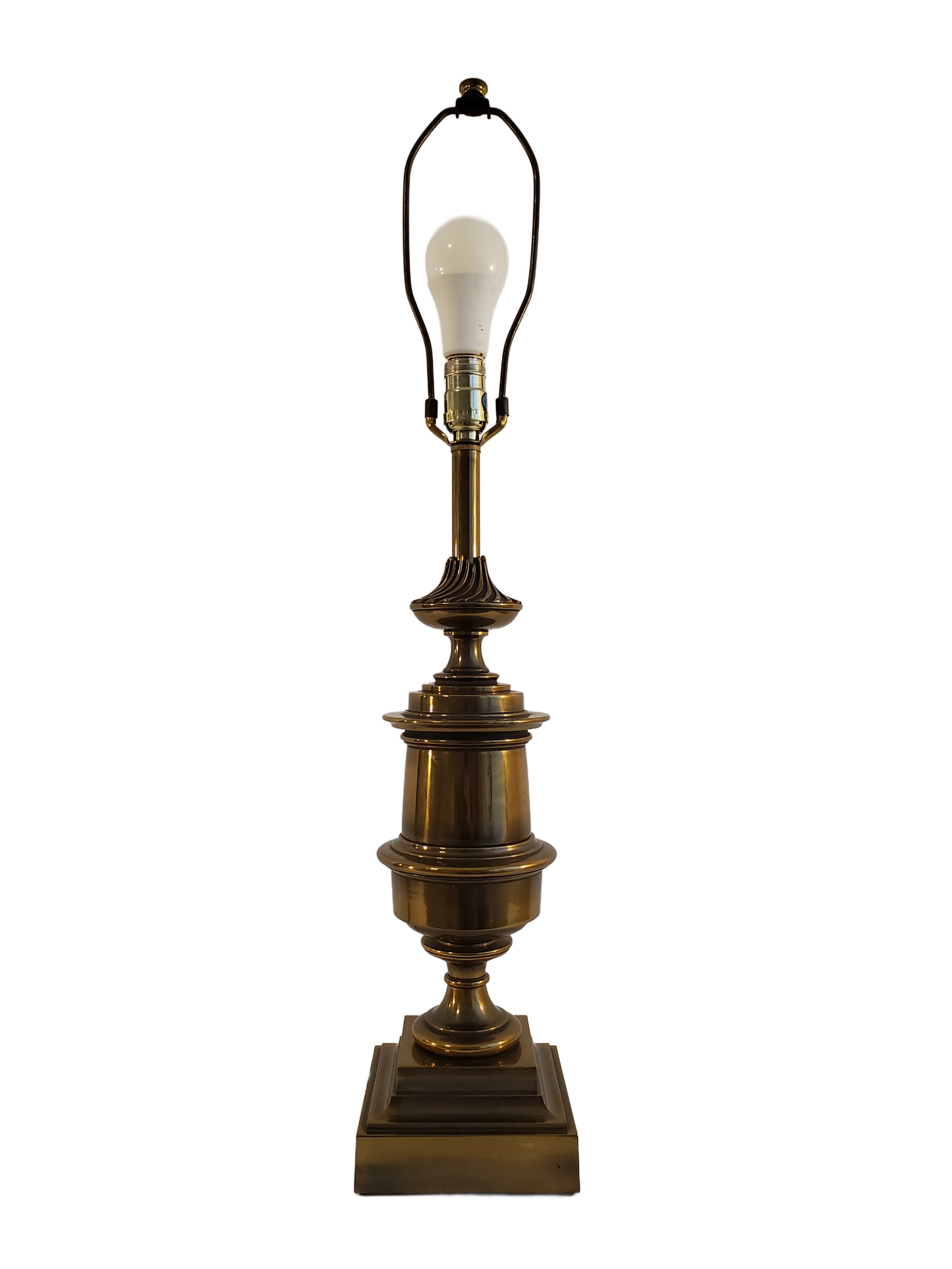 Vintage Stiffel Brass Tall Trophy Style Table Lamp