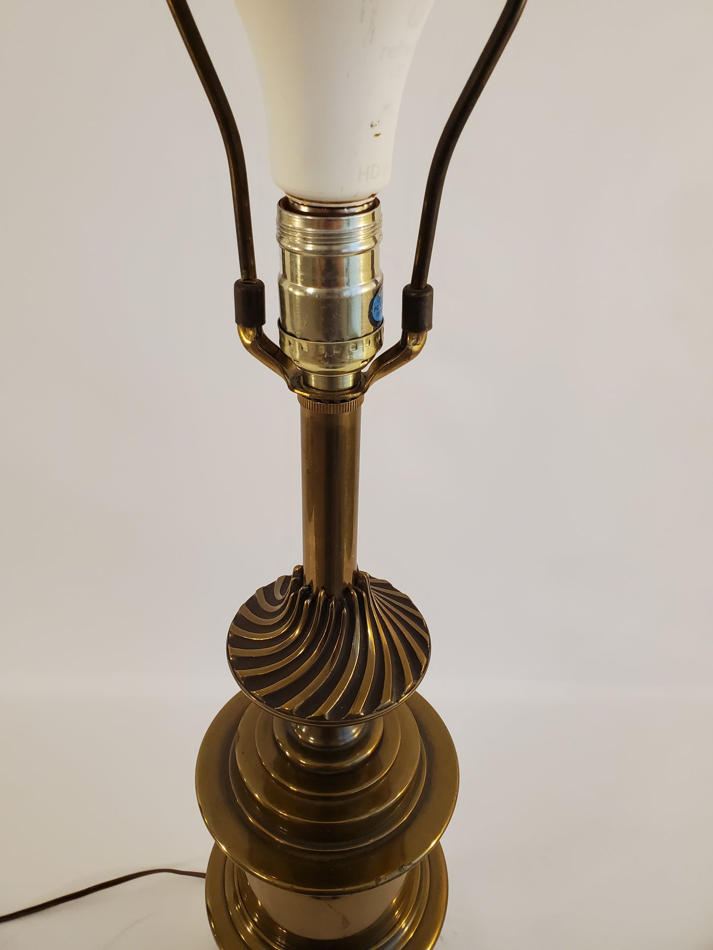 Vintage Stiffel Brass Tall Trophy Style Table Lamp