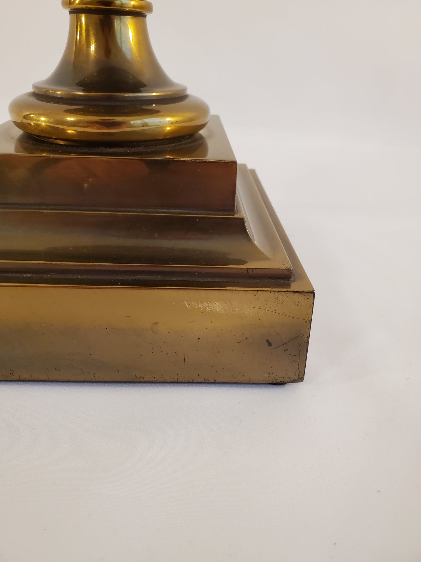 Vintage Stiffel Brass Tall Trophy Style Table Lamp