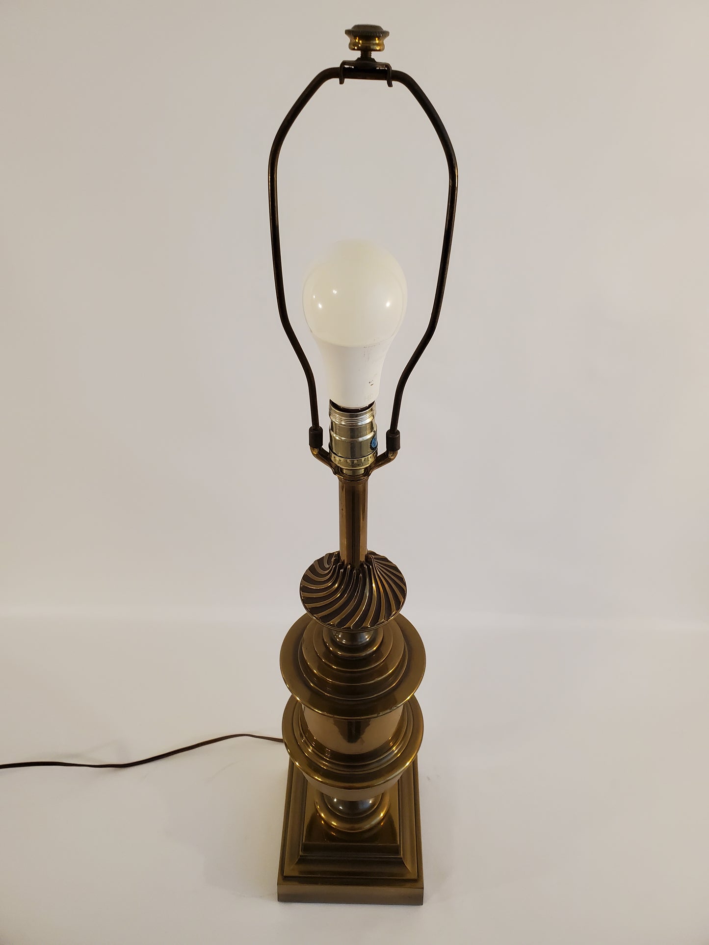 Vintage Stiffel Brass Tall Trophy Style Table Lamp