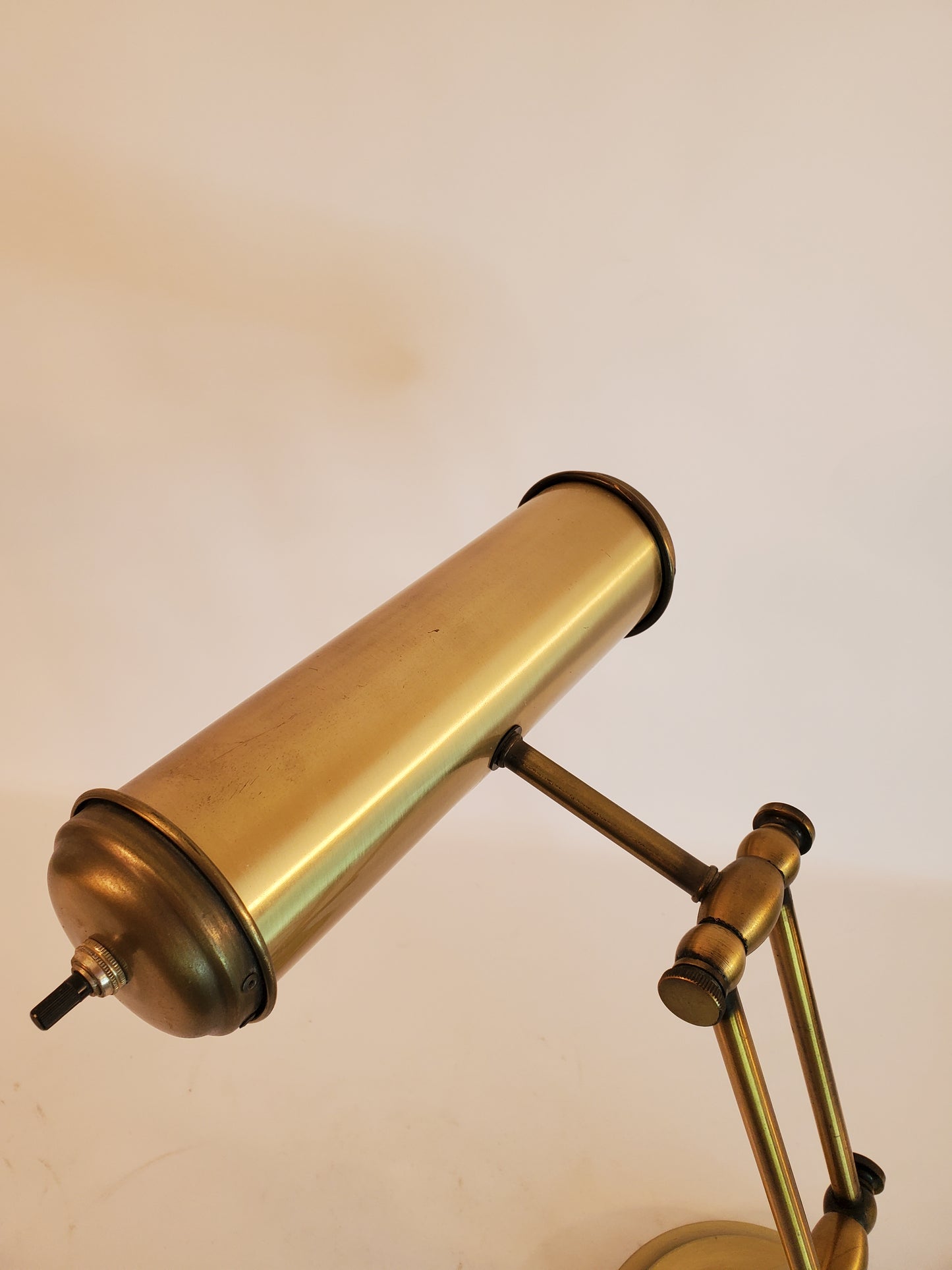 Vintage Brass Bankers Desk Piano Adjustable Lamp Art Deco Style #2