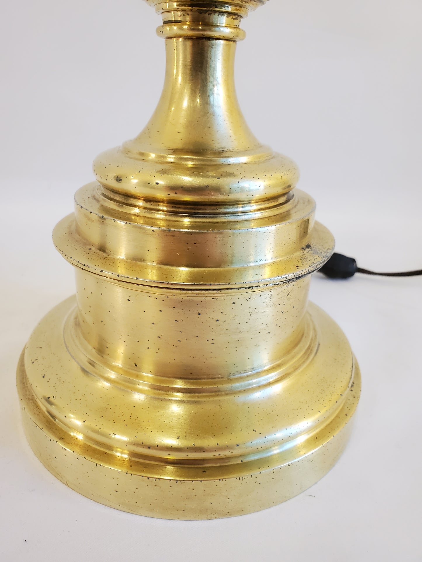 Rare Vintage Stiffel Brass Table Lamp - Large Flame