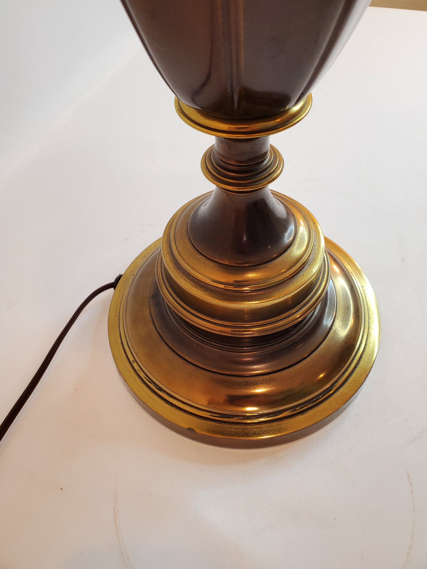 Vintage Large Brass Trophy Style Table Lamp by Westwood Industries