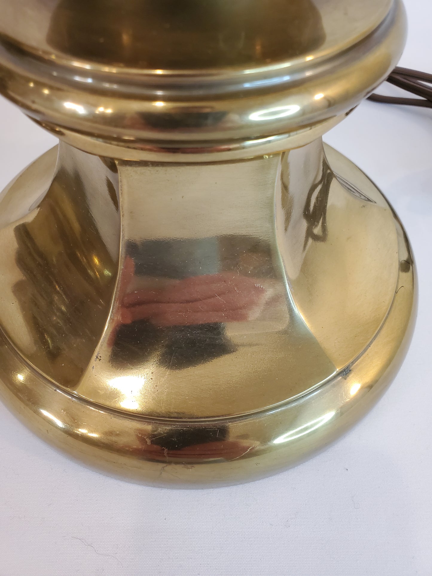 Mid Century Modern Stiffel Brass Lamp Pair