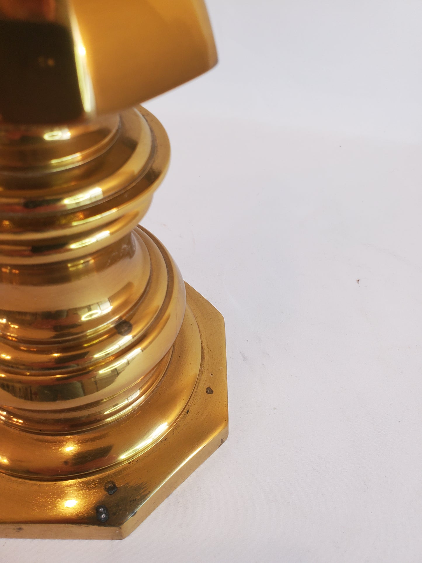 Vintage Brass Candlestick Style Table Lamp