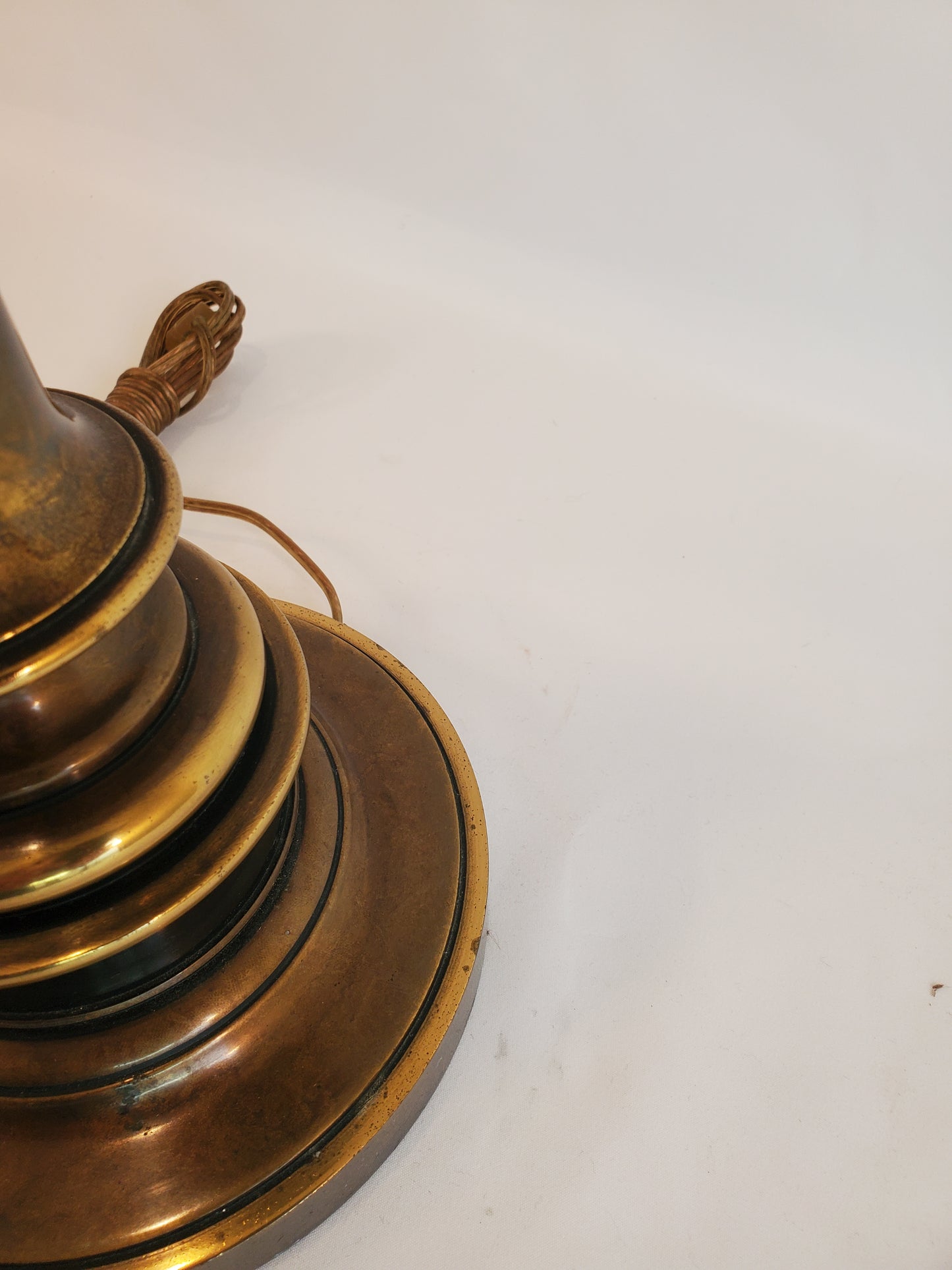 Vintage Westwood Industries Brass Candlestick Table Lamp