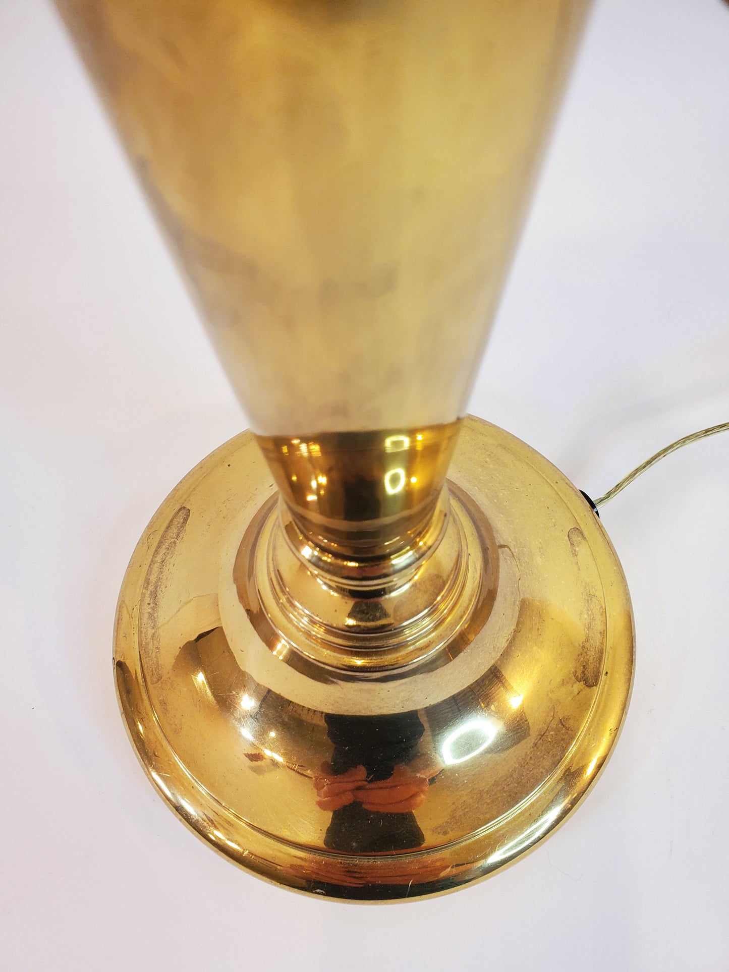 Mid-Century Art Deco Styled Brass Table Lamp