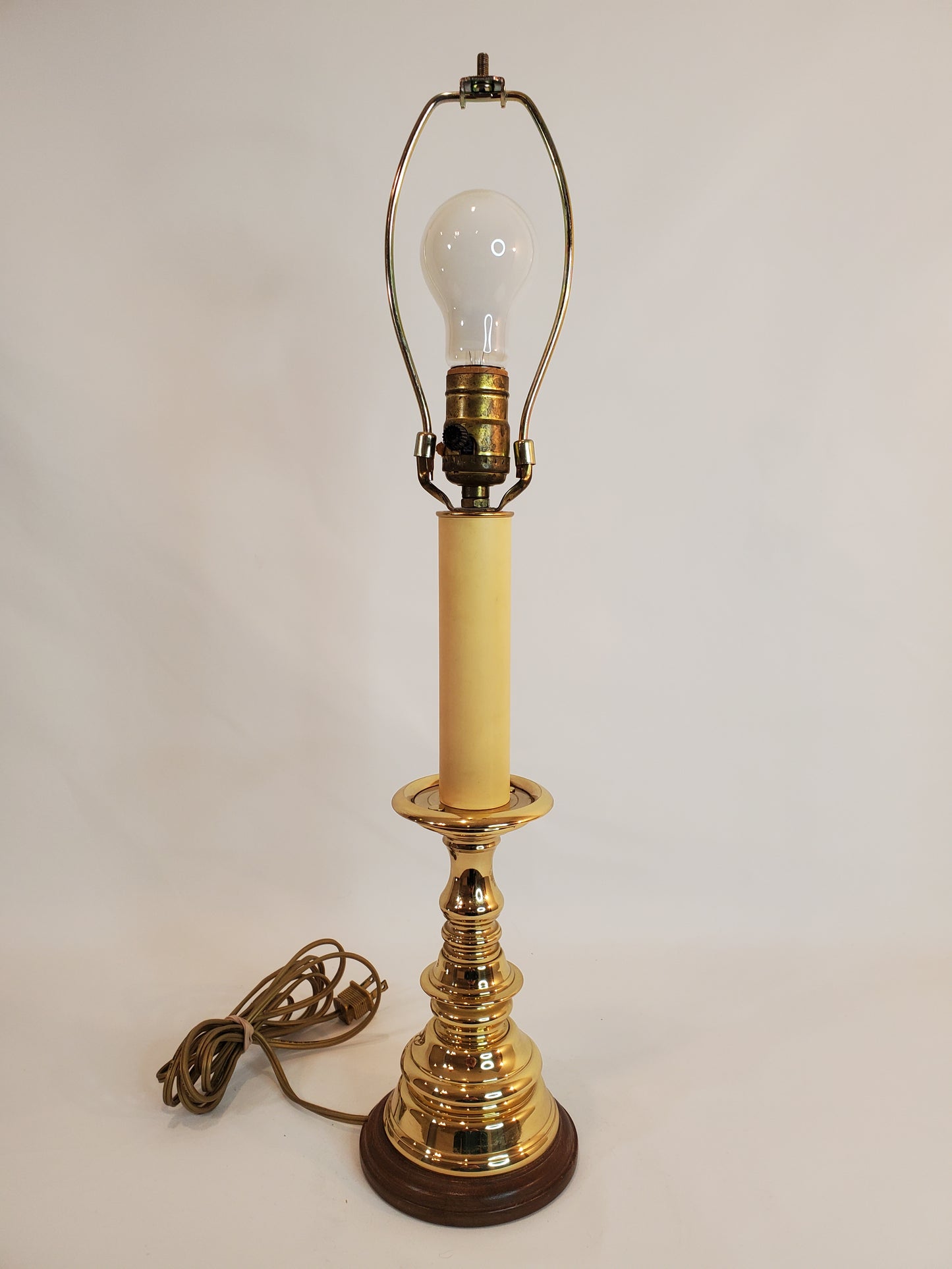 Baldwin Vintage Brass Candlestick Table Lamp