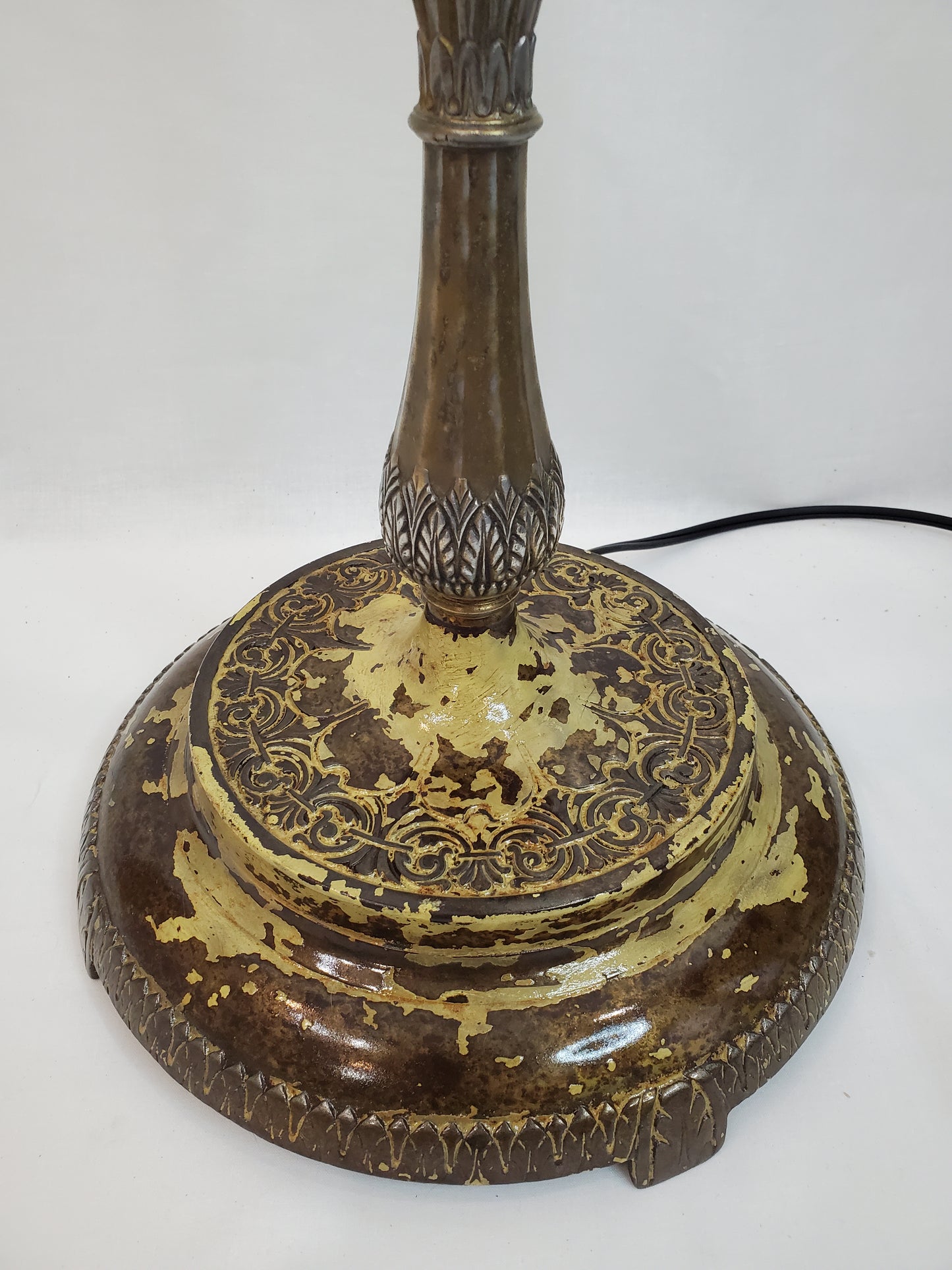 Mid 1900s Torchiere Floor Lamp - Shabby Chic