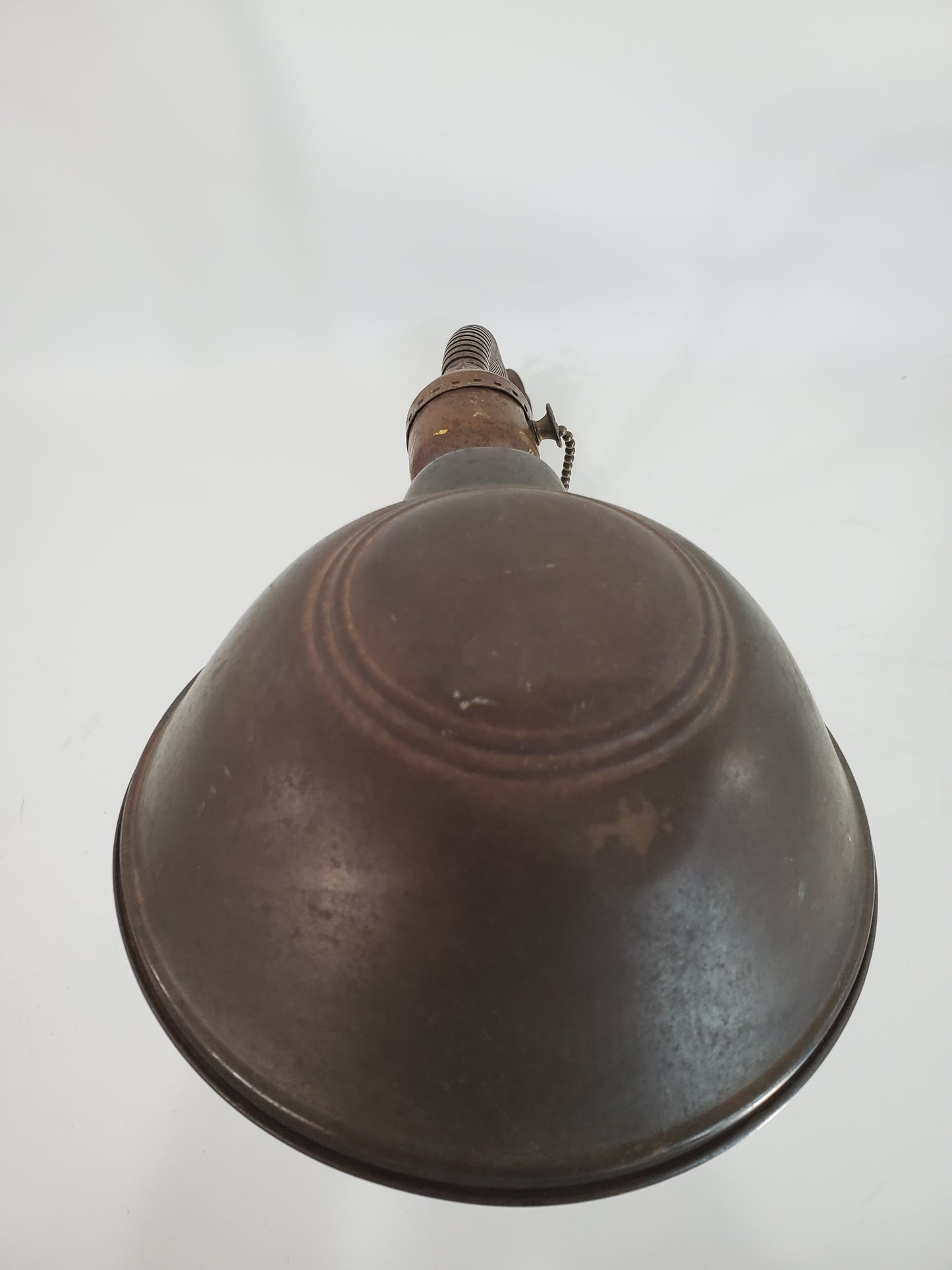 Vintage Art Deco Eagle Gooseneck Desk Lamp Cast Steel Base 1940s