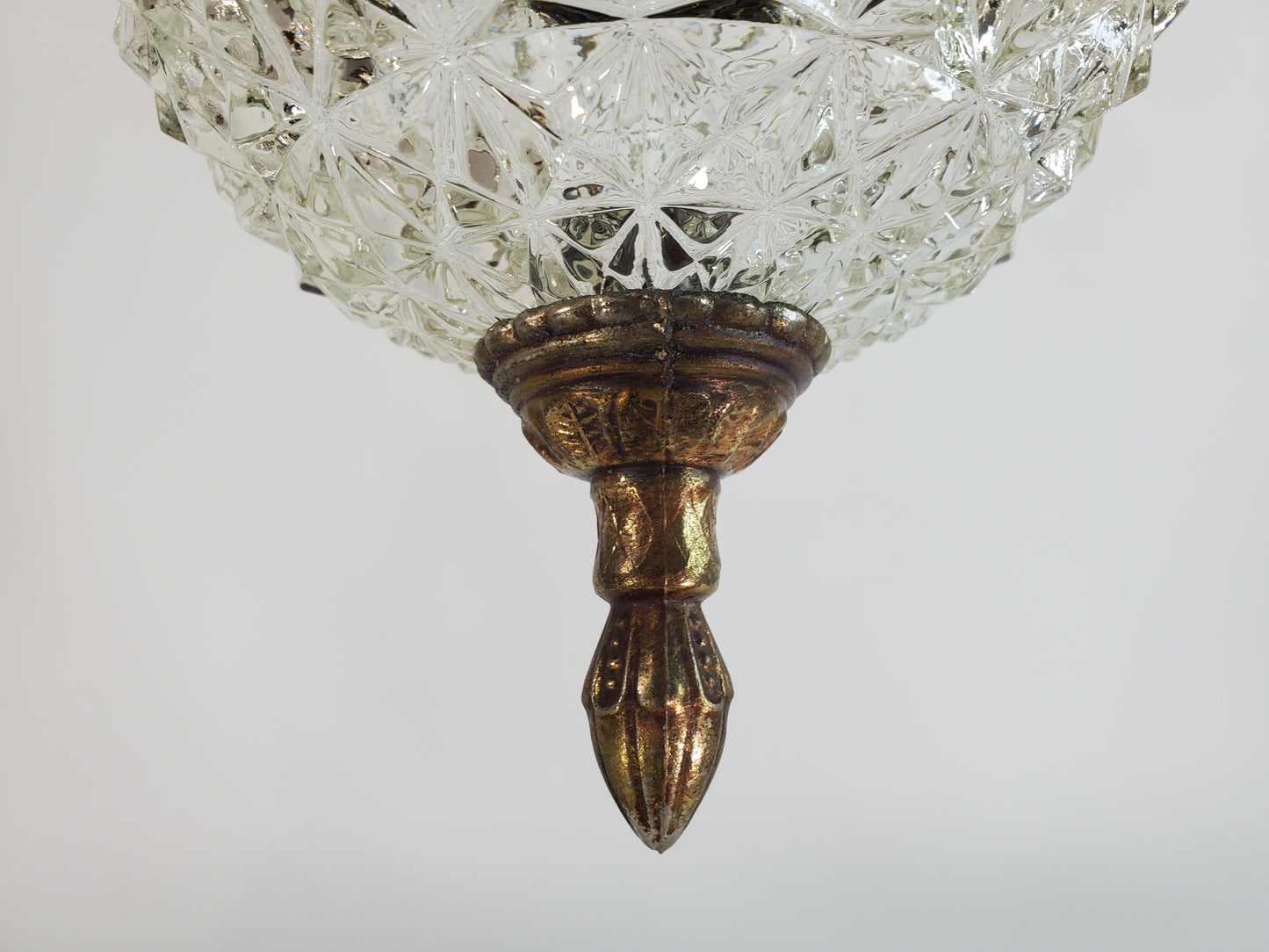 Vintage Hollywood Regency Double Pendant Hanging Swag Lamps