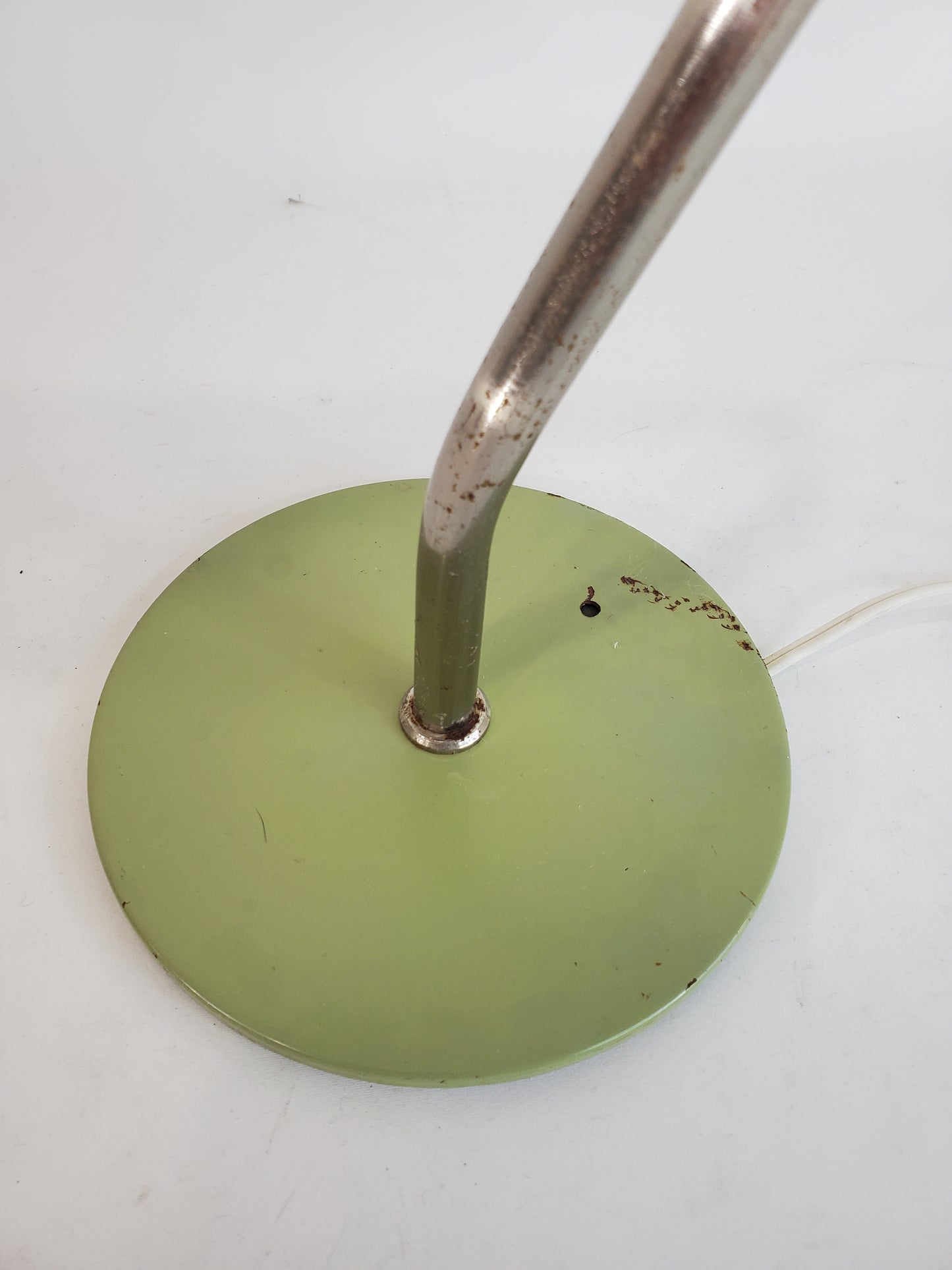 Vintage Mid Century Avocado Gooseneck Desk Lamp