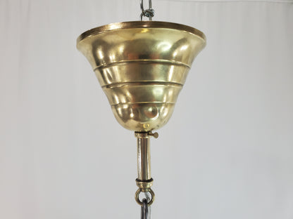 1920s Transitional Edwardian-Art Deco 4-Light Pan Chandelier - Fully Restored