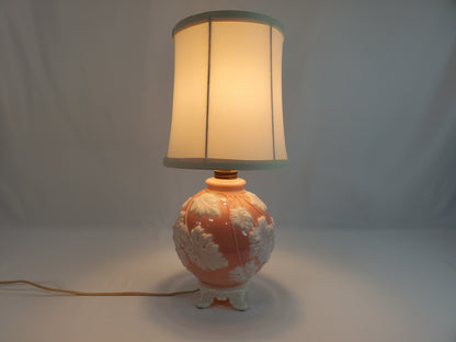 1940s Art Deco Aladdin Alacite Pink Glass Lamp with Illuminated Base