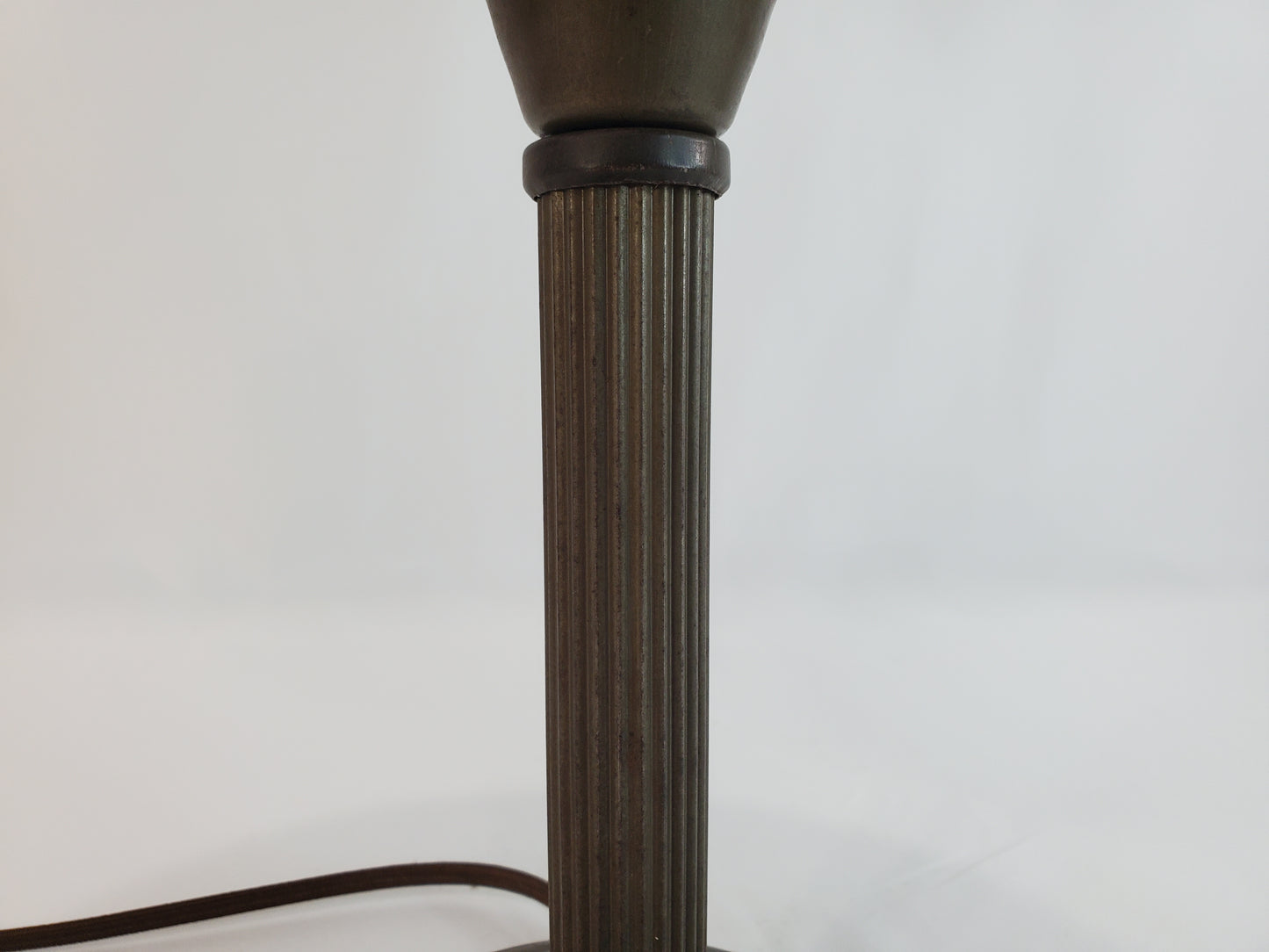 1940s Art Deco Flying Saucer Desk Lamp W Pen Holder