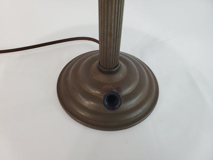 1940s Art Deco Flying Saucer Desk Lamp W Pen Holder