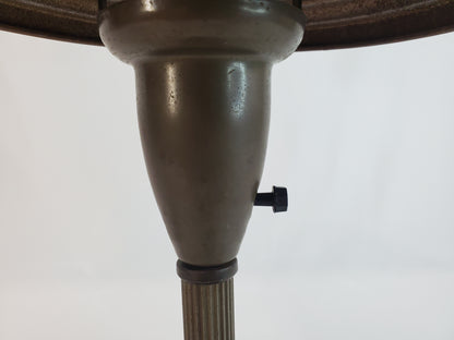 1940s Art Deco Flying Saucer Desk Lamp W Pen Holder