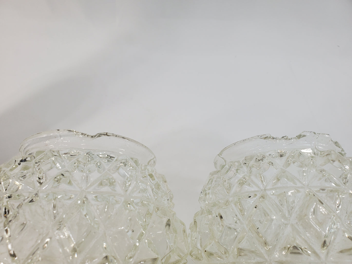 Pair 1970s Fredrick Ramond Acanthus Leaf Pendant Lights
