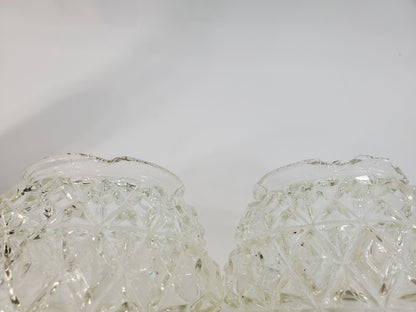 Pair 1970s Fredrick Ramond Acanthus Leaf Pendant Lights