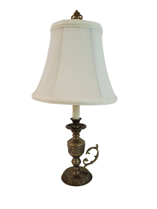 Vintage Asian Inspired Chamber Candle Stick Holder Table Lamp