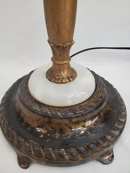 Vintage 4-Light Floor Lamp with Marble Accent