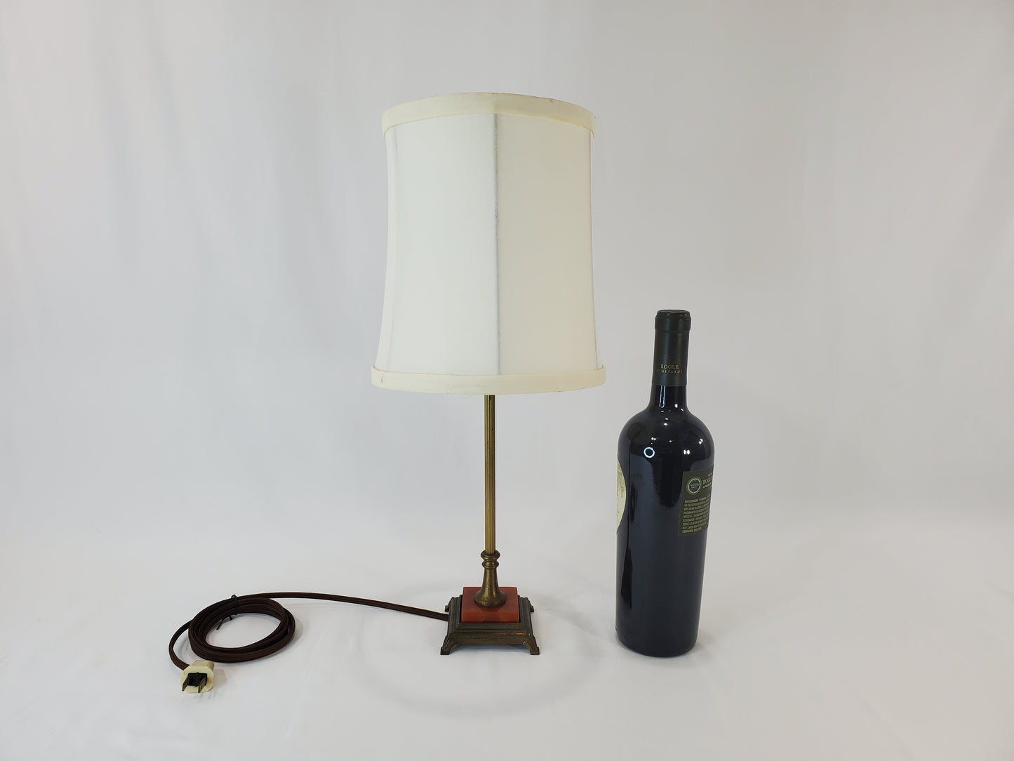 Antique Art Deco Brass & Bakelite Mantle Vanity Lamp