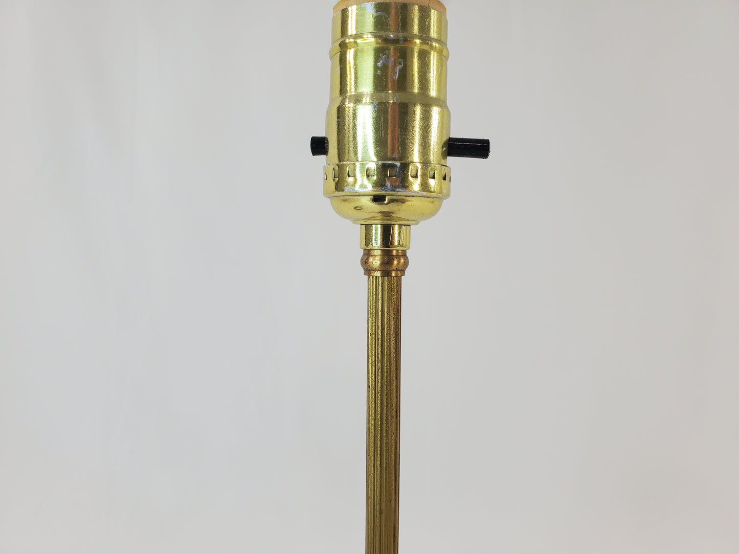 Antique Art Deco Brass & Bakelite Mantle Vanity Lamp