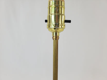 Antique Art Deco Brass & Bakelite Mantle Vanity Lamp