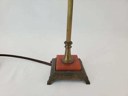 Antique Art Deco Brass & Bakelite Mantle Vanity Lamp