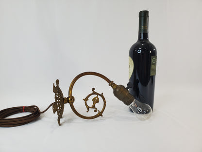 Antique Art Nouveau Brass Electric Wall Sconces