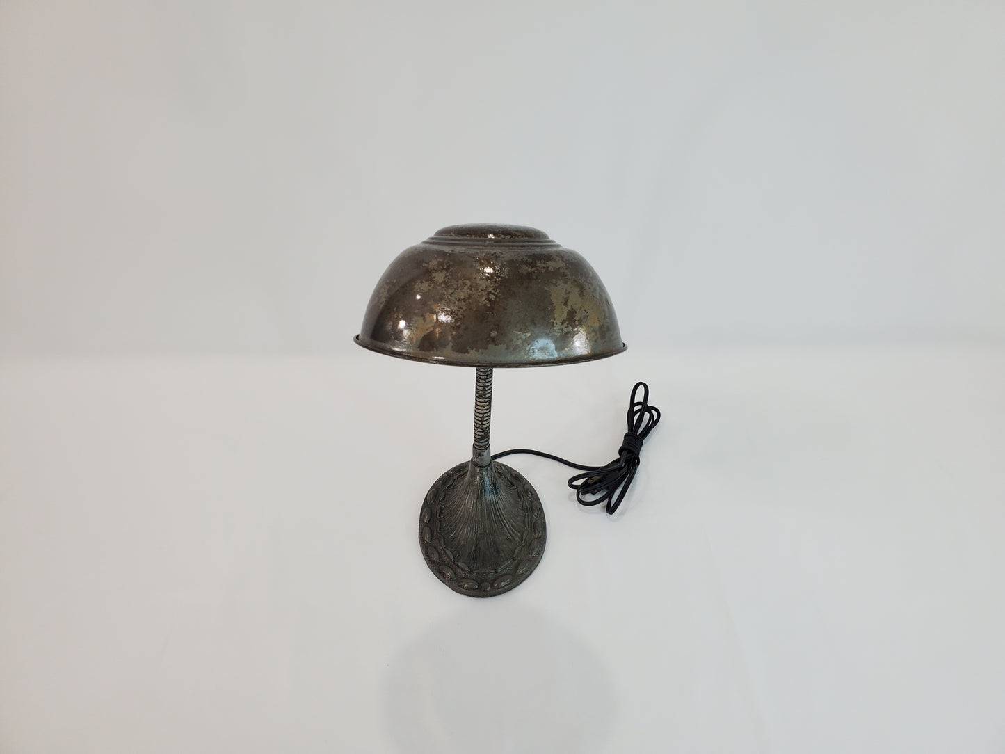 Antique Cast Iron Adjustable Gooseneck Desk Lamp