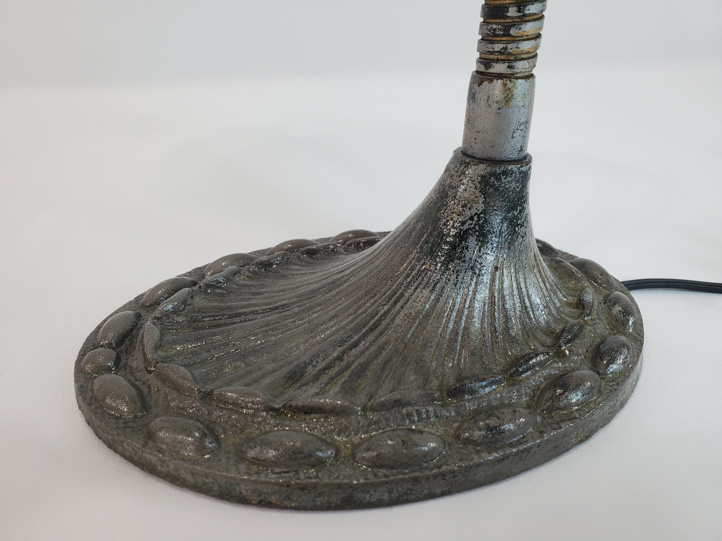 Antique Cast Iron Adjustable Gooseneck Desk Lamp