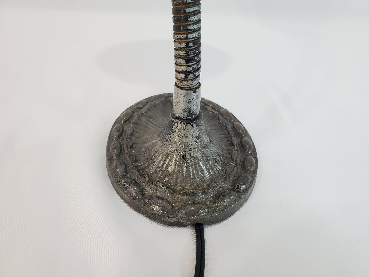 Antique Cast Iron Adjustable Gooseneck Desk Lamp