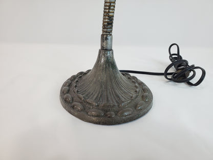 Antique Cast Iron Adjustable Gooseneck Desk Lamp