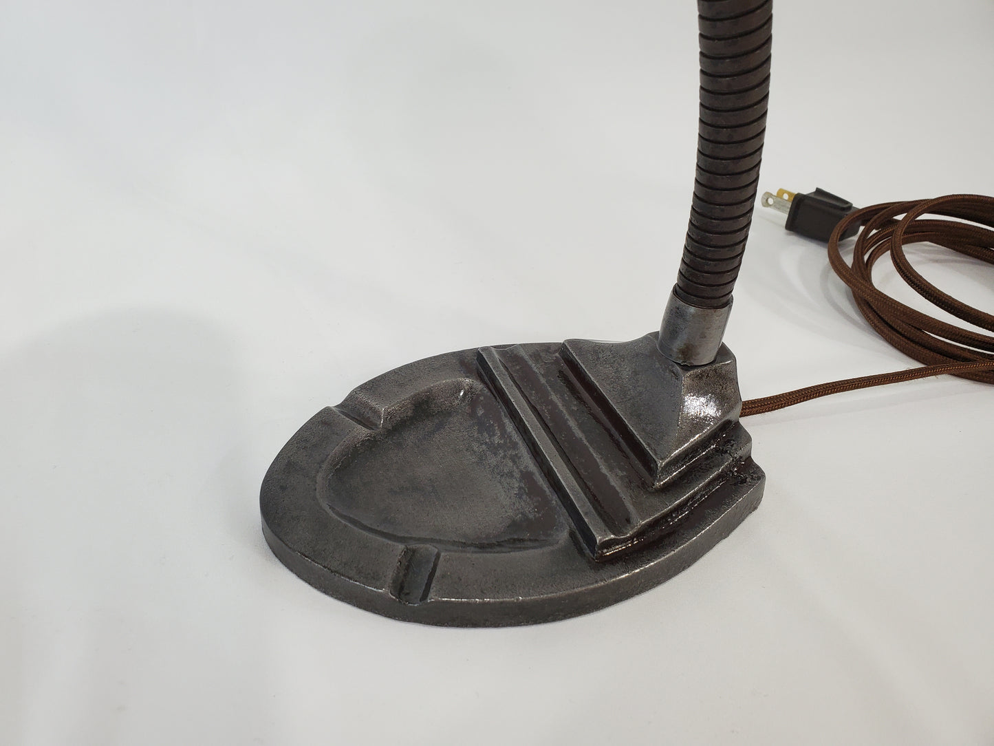 Art Deco Industrial Gooseneck Bullet Shade Lamp