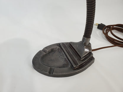 Art Deco Industrial Gooseneck Bullet Shade Lamp