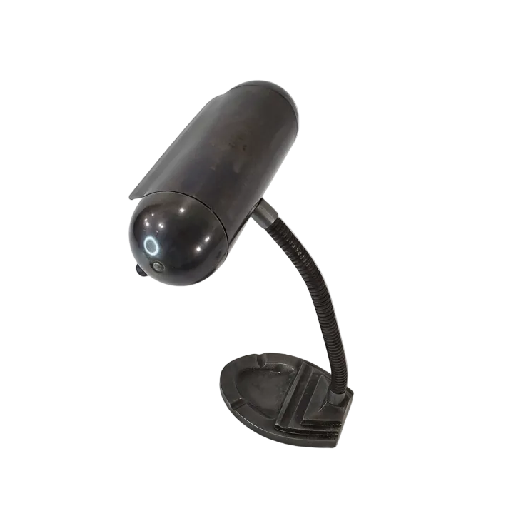 Art Deco Industrial Gooseneck Bullet Shade Lamp