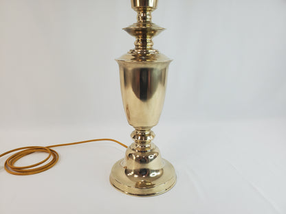 Asian Inspired Vintage Solid Brass Table Lamp