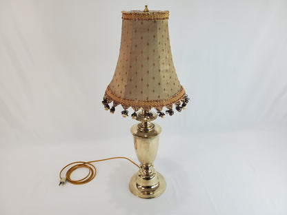 Asian Inspired Vintage Solid Brass Table Lamp