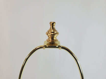 Asian Inspired Vintage Solid Brass Table Lamp