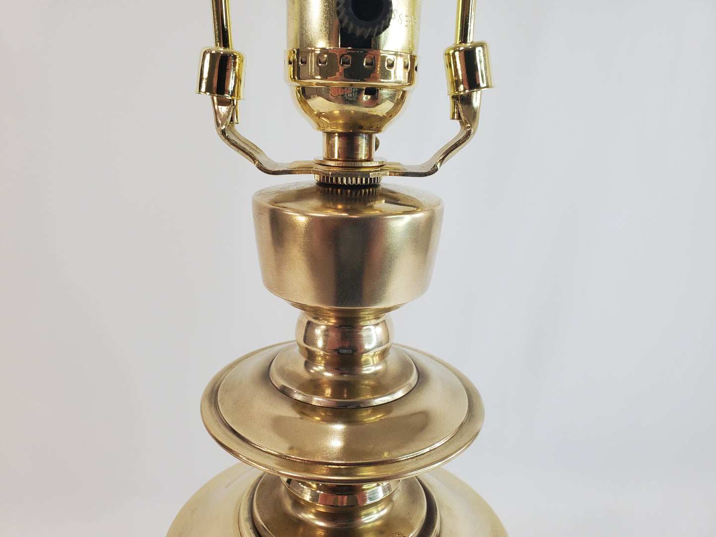 Asian Inspired Vintage Solid Brass Table Lamp