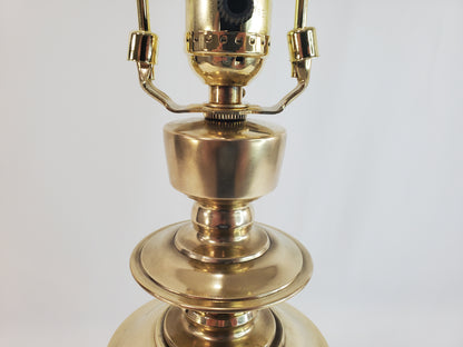 Asian Inspired Vintage Solid Brass Table Lamp