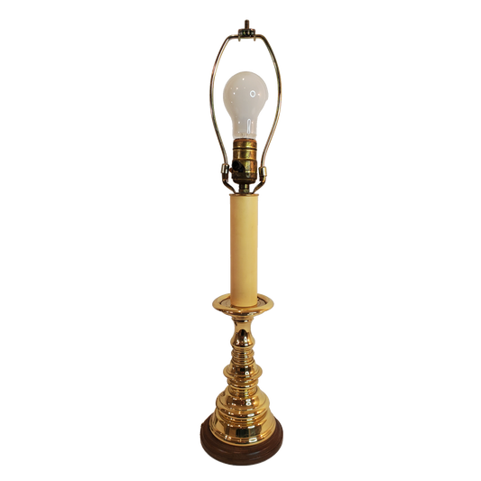 Baldwin Vintage Brass Candlestick Table Lamp